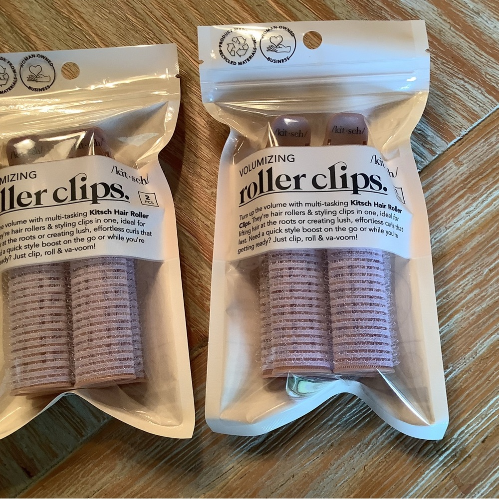 Kitsch Textured Roller Clips in Lavender